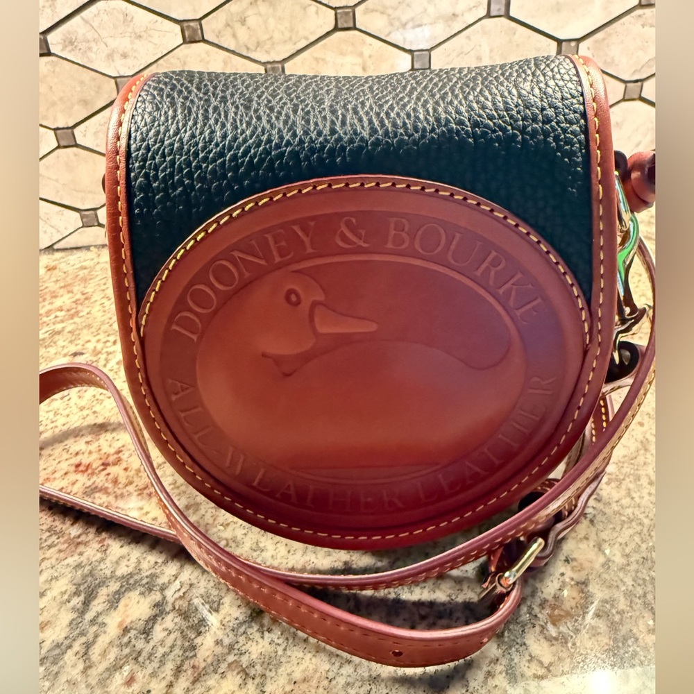 Dooney & Bourke Crossbody Black and Brown Leather Purse